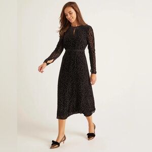 Boden Marie Devore Velvet Leopard Print NWT Size 4